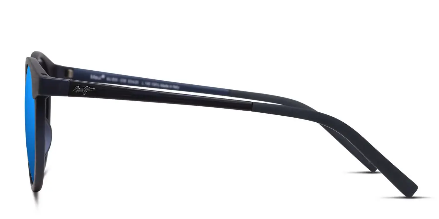 Maui Jim Kiawe MJ809 03S Sunglasses Striped Blue 53mm Women 3