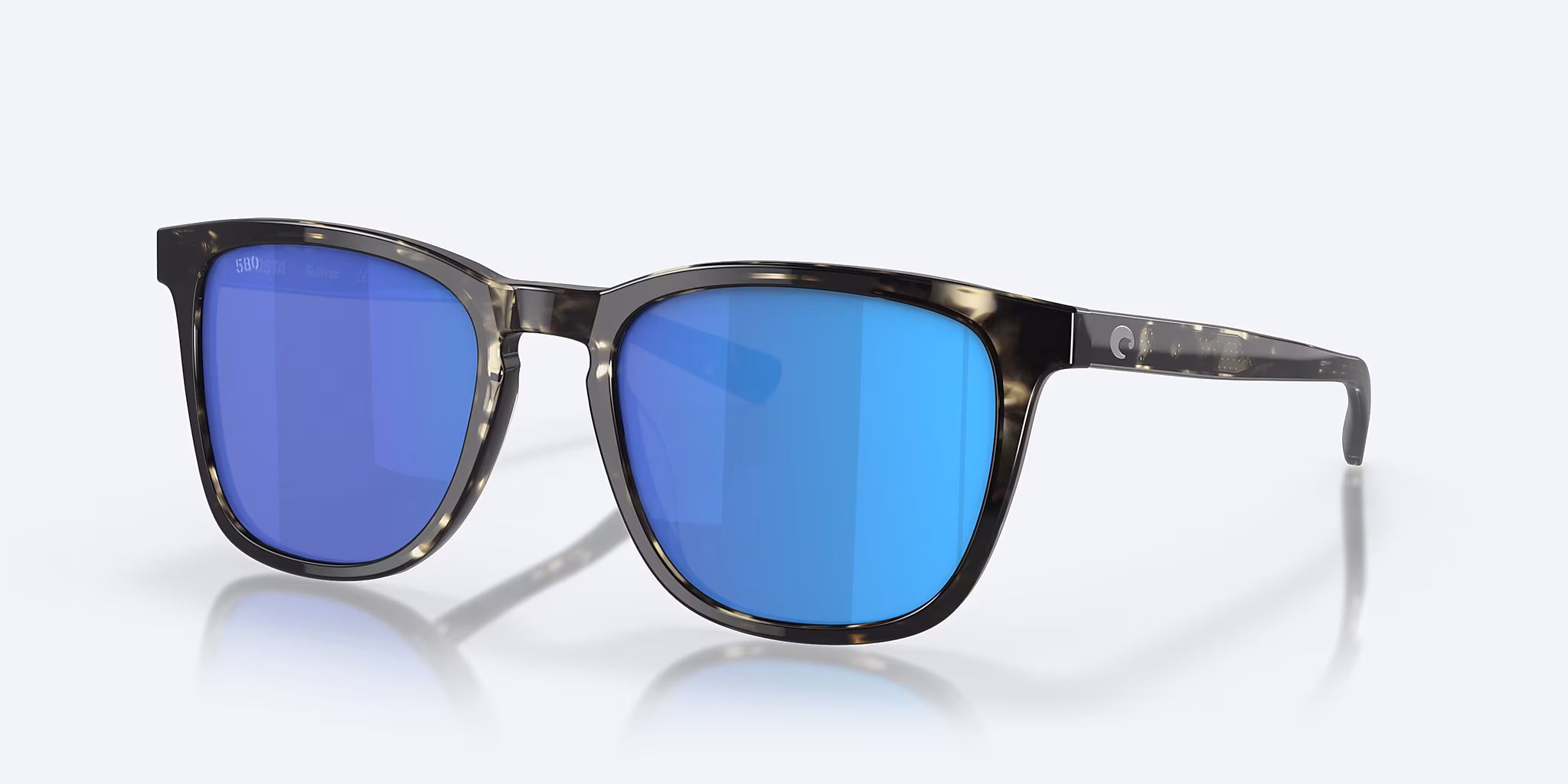 Costa Del Mar Sullivan 223 580G Sunglasses Shiny Black Kelp 53mm Women