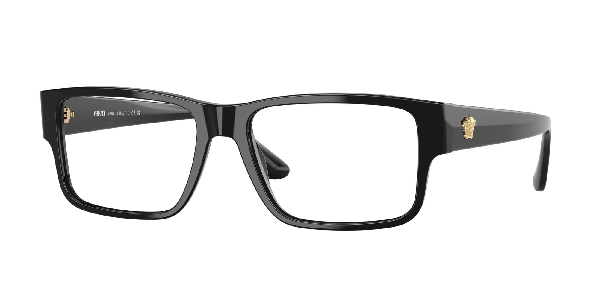 Versace MOD.3342 5360 VE3342 Eyeglasses Black 57mm Men