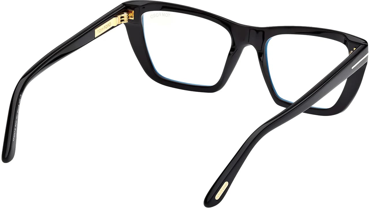 Tom Ford FT6047B 001 Eyeglasses Shiny Black 54mm Women 5