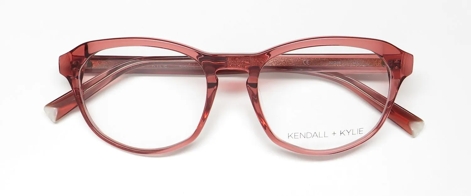 Kendall + Kylie Kko173 Adeline 601 Eyeglasses Rose Crystal 52mm 2