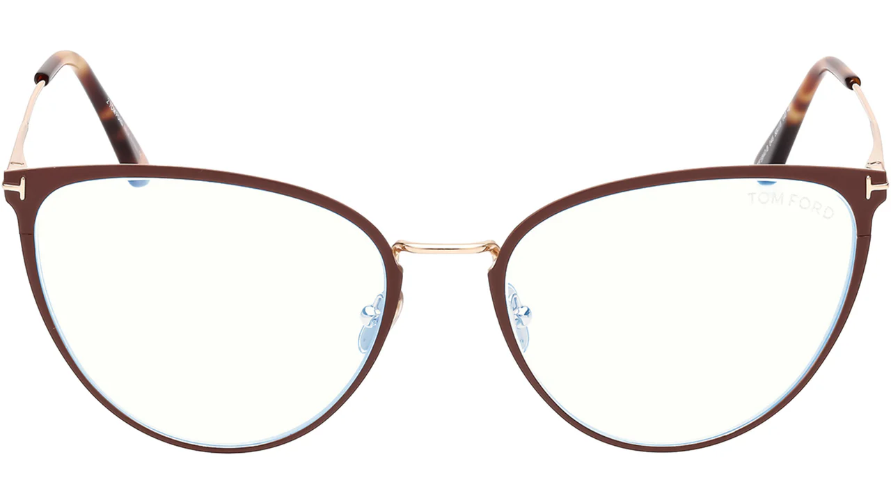 Tom Ford FT5840B 046 Eyeglasses Matte Brown 56mm Women 2
