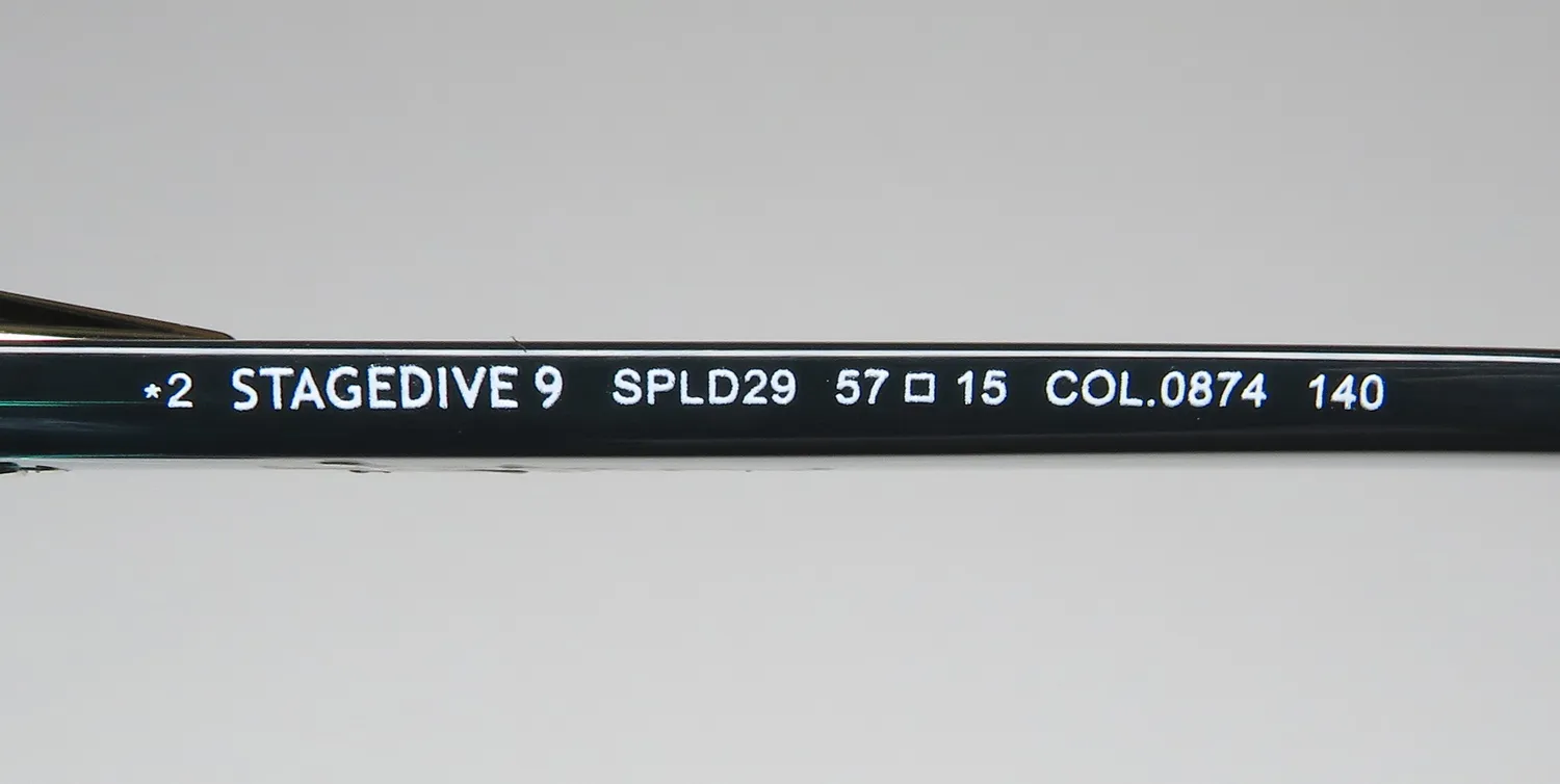 Police Spld29 0874 Sunglasses Green Petroleum 57mm 8