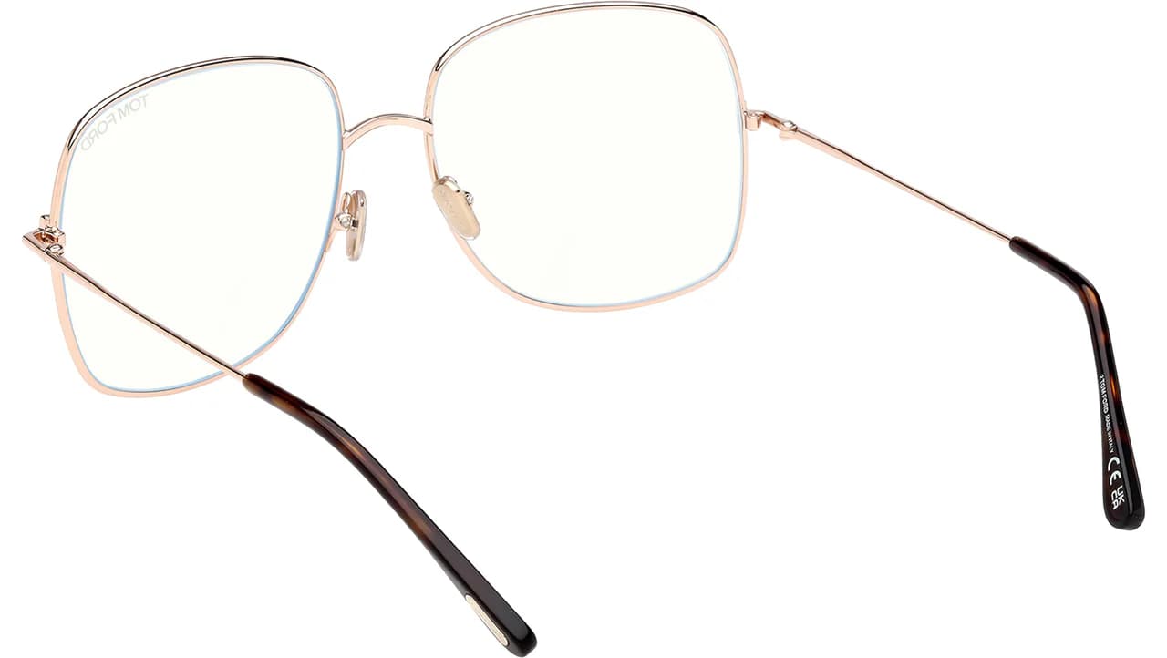 Tom Ford FT6048B 28 Eyeglasses Shiny Rose Gold 59mm Women 3