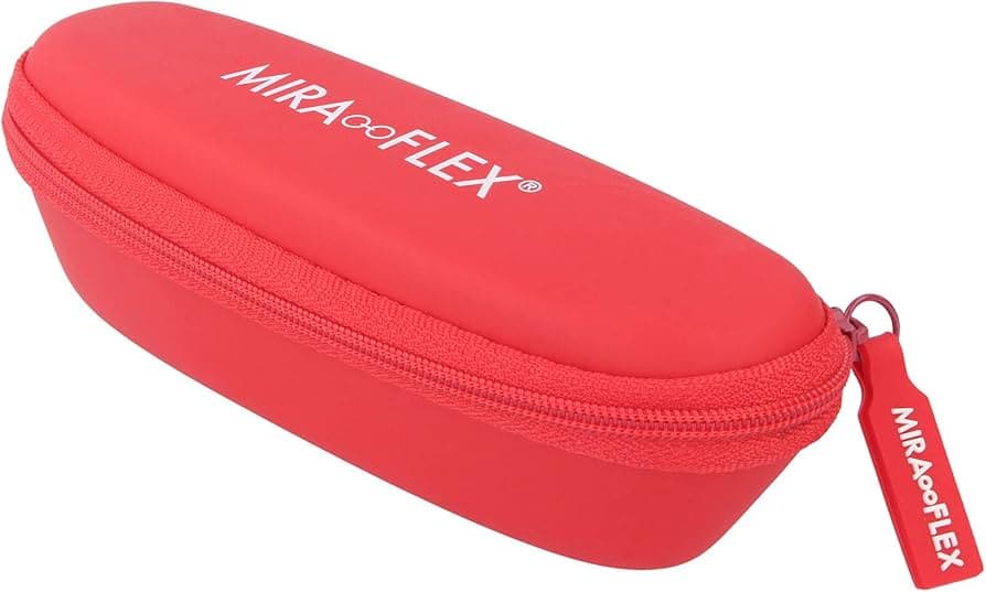 Miraflex Eyeglasses Red 38mm Kids _Case