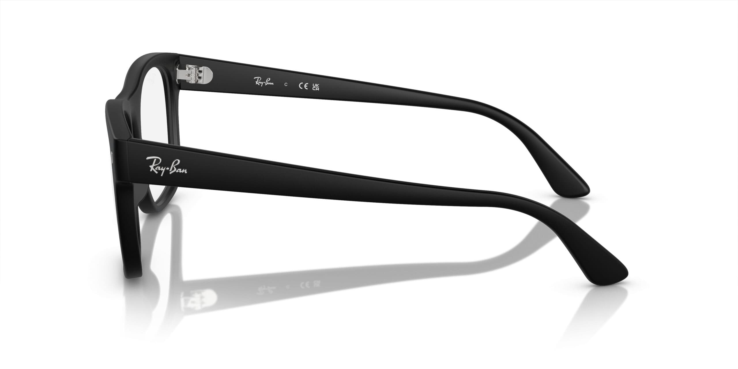 Ray-Ban RB7228 2477 Eyeglasses Matte Black 55mm Unisex 5