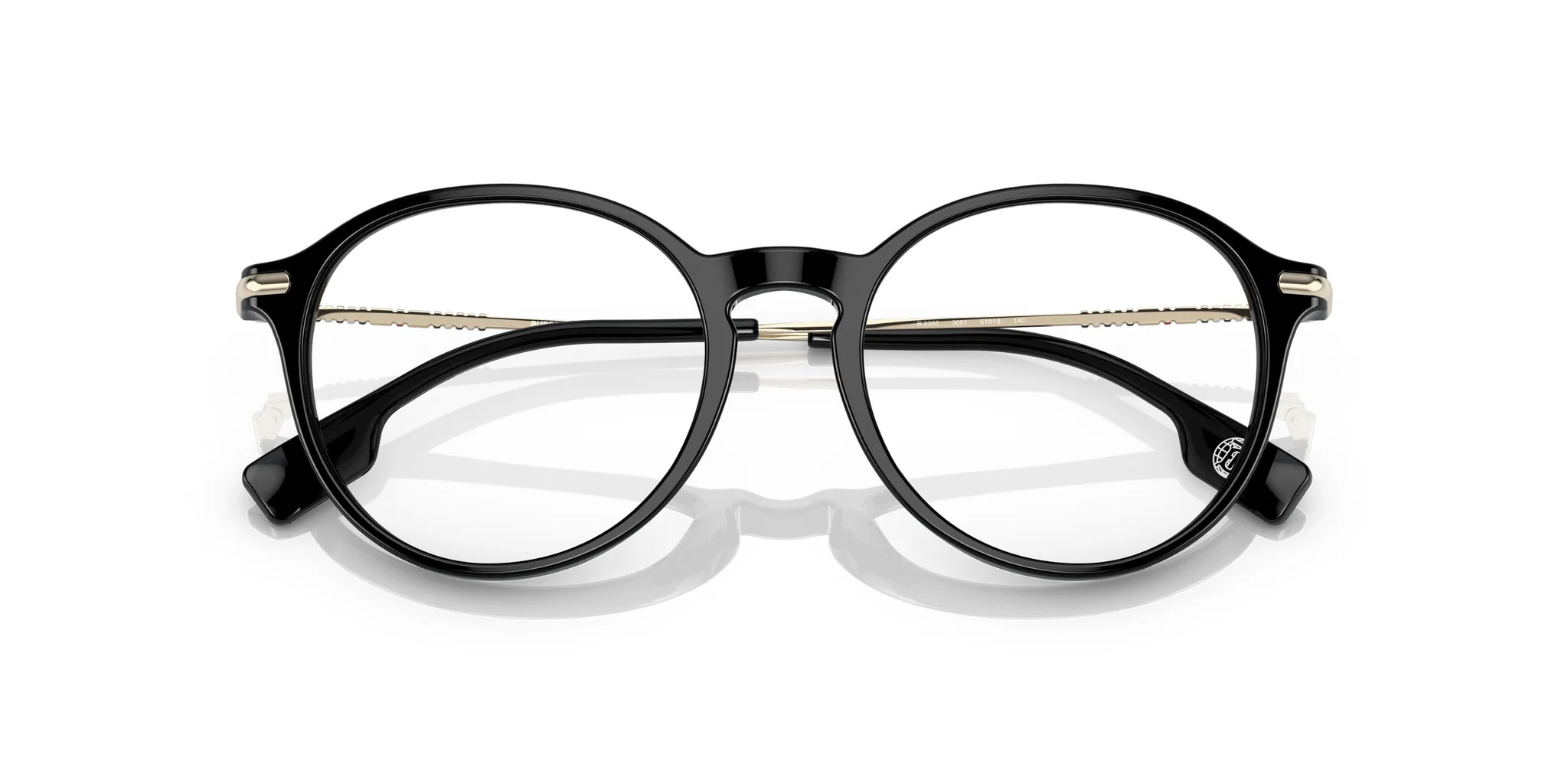 Burberry 0BE2365F 3001 Eyeglasses Black 53mm Unisex 5