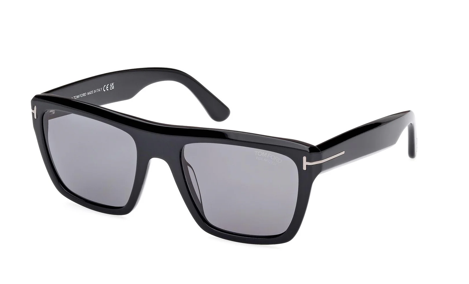 Tom Ford FT1077-N 01D Sunglasses Shiny Black 55mm Men