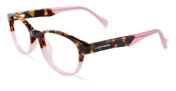 Lucky Brand D202 510PIN Eyeglasses Tortoise Pink 51mm Women