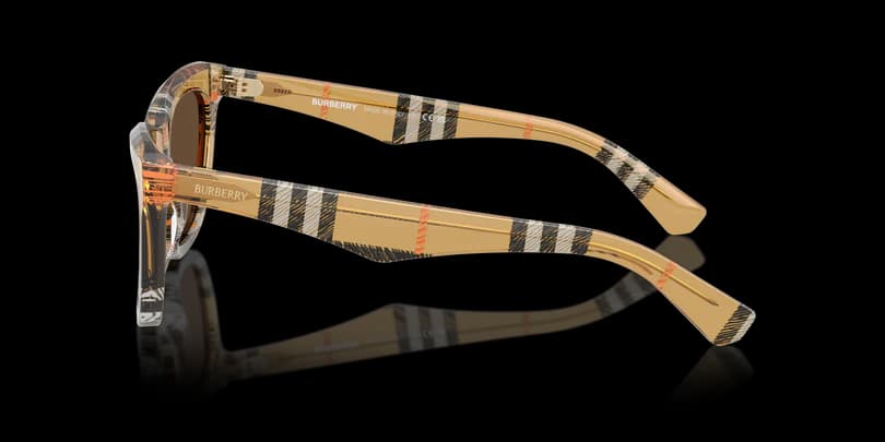 Burberry 0BE4435 414673 Sunglasses Check Sand 53mm Women 3