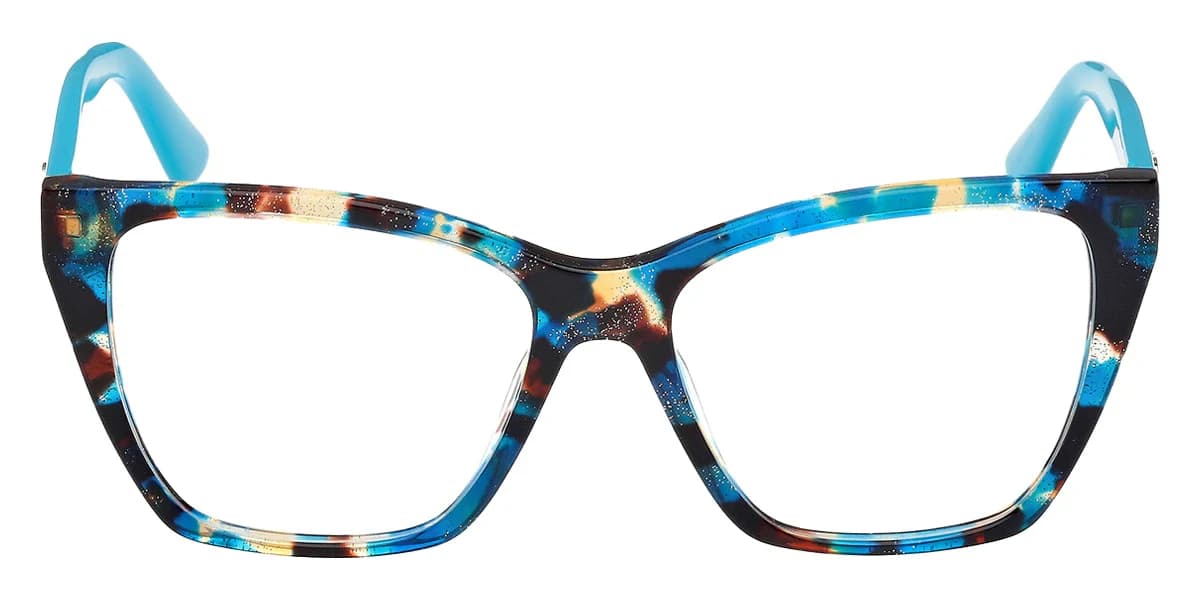 Guess GU50235 087 Eyeglasses Shiny Turquoise 52mm Women 2