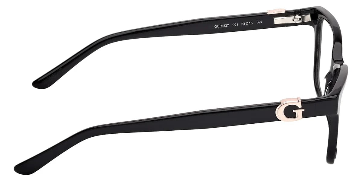 Guess GU50227 001 Eyeglasses Shiny Black 50mm Women 5
