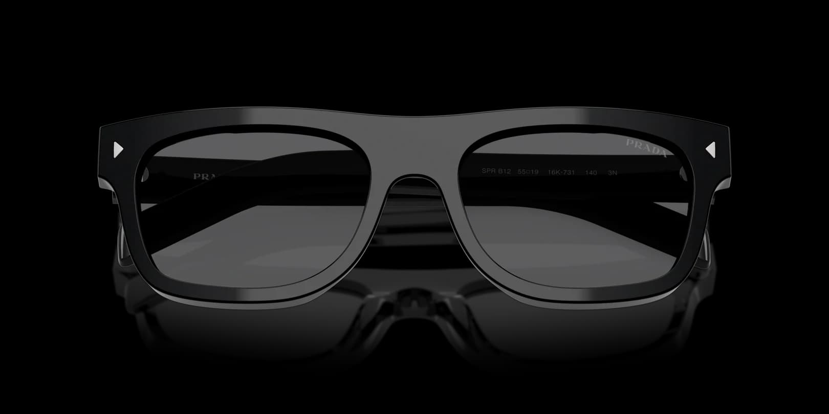 Prada 0PR B12S 16K731 Sunglasses Black 55mm Men 5