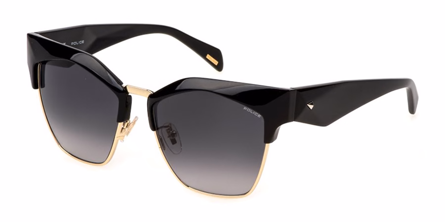 Police SPLN59 0Z42 Sunglasses Shiny Black 56mm Women