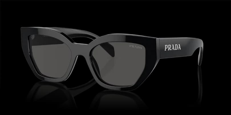 Prada 0PR A09SF 1AB5S0 Sunglasses Black 55mm Women