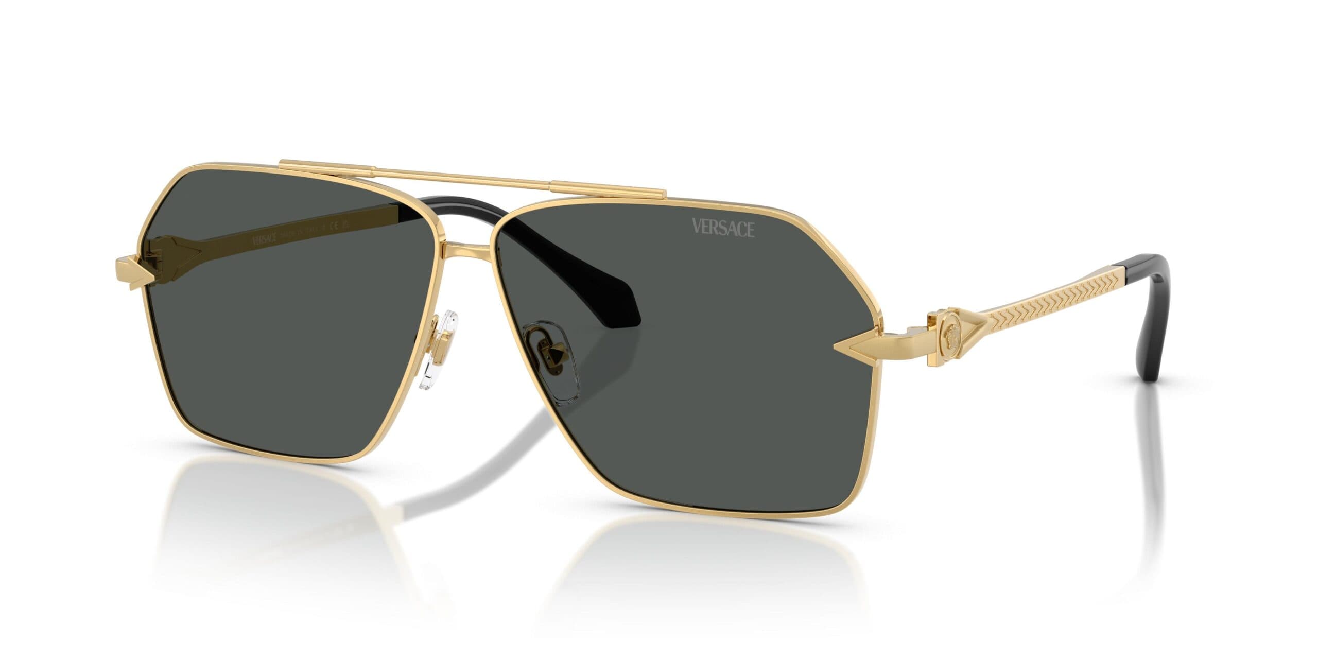 Versace 0VE2284 100287 Sunglasses Gold 61mm Unisex