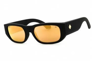 Spy Genre 1800000000051 Sunglasses Club Midnite Soft Matte Black - Happy Bronze Gold 54mm