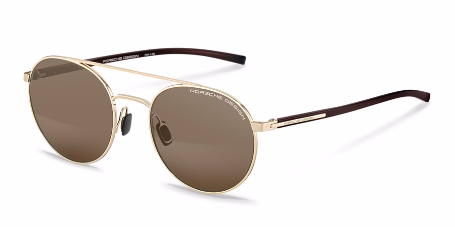Porsche Design P8932 54C Sunglasses Gold 50mm Unisex