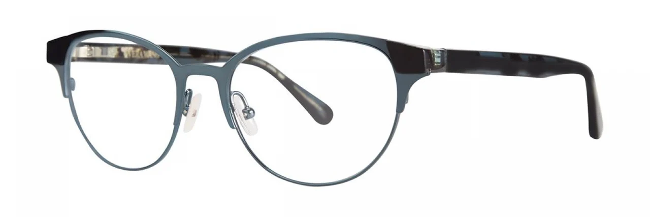 Vera Wang V395 Eyeglasses Teal Tortoise 53mm Women