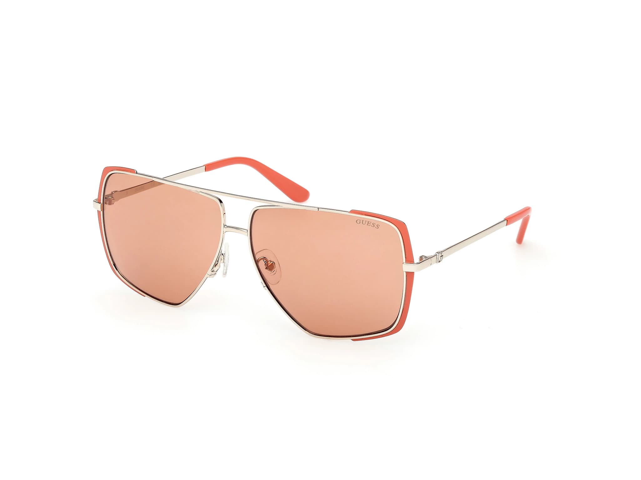 Guess GU00220 43E Sunglasses Matte Orange 62mm Women