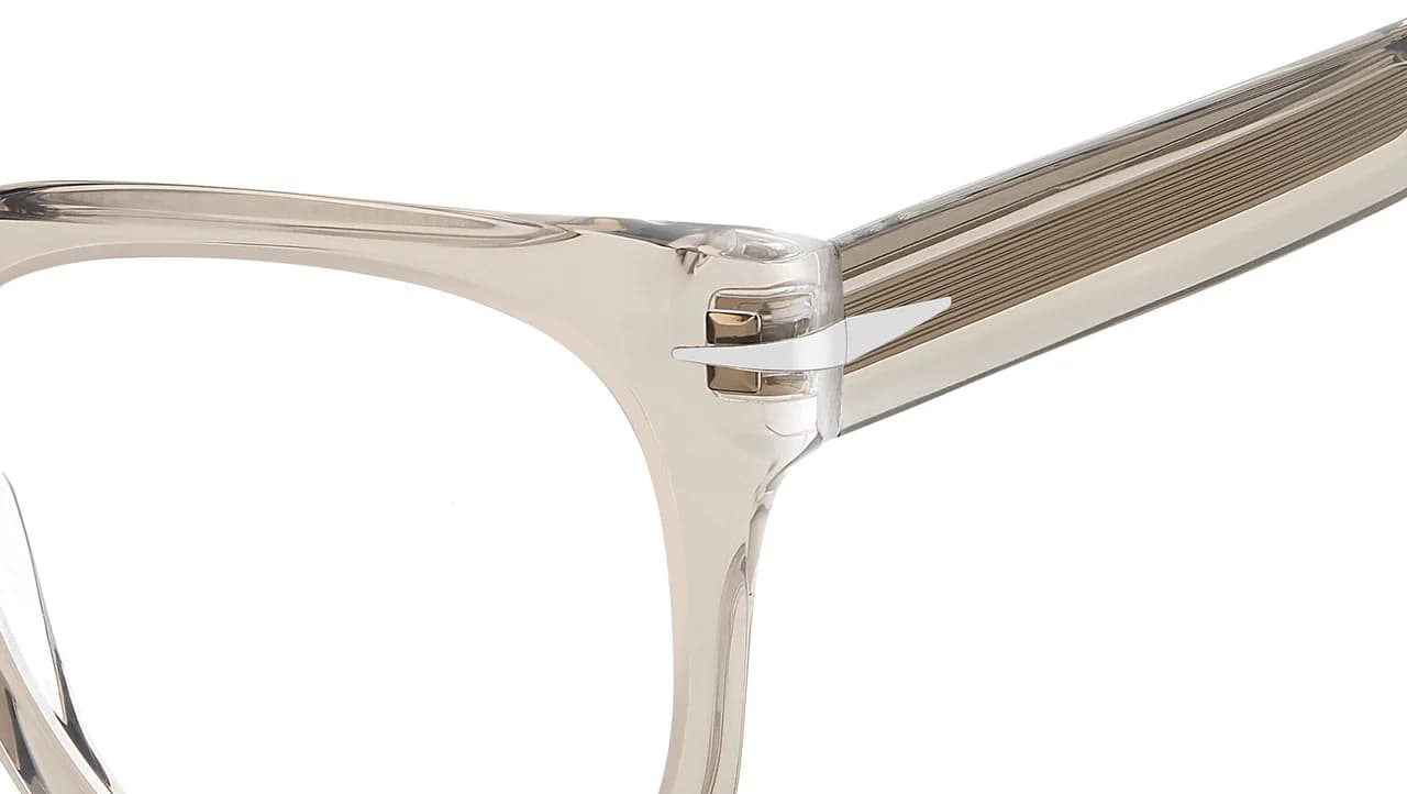 David Beckham DB 7123 0SD9 Eyeglasses Beige Crystal 50mm Women 4