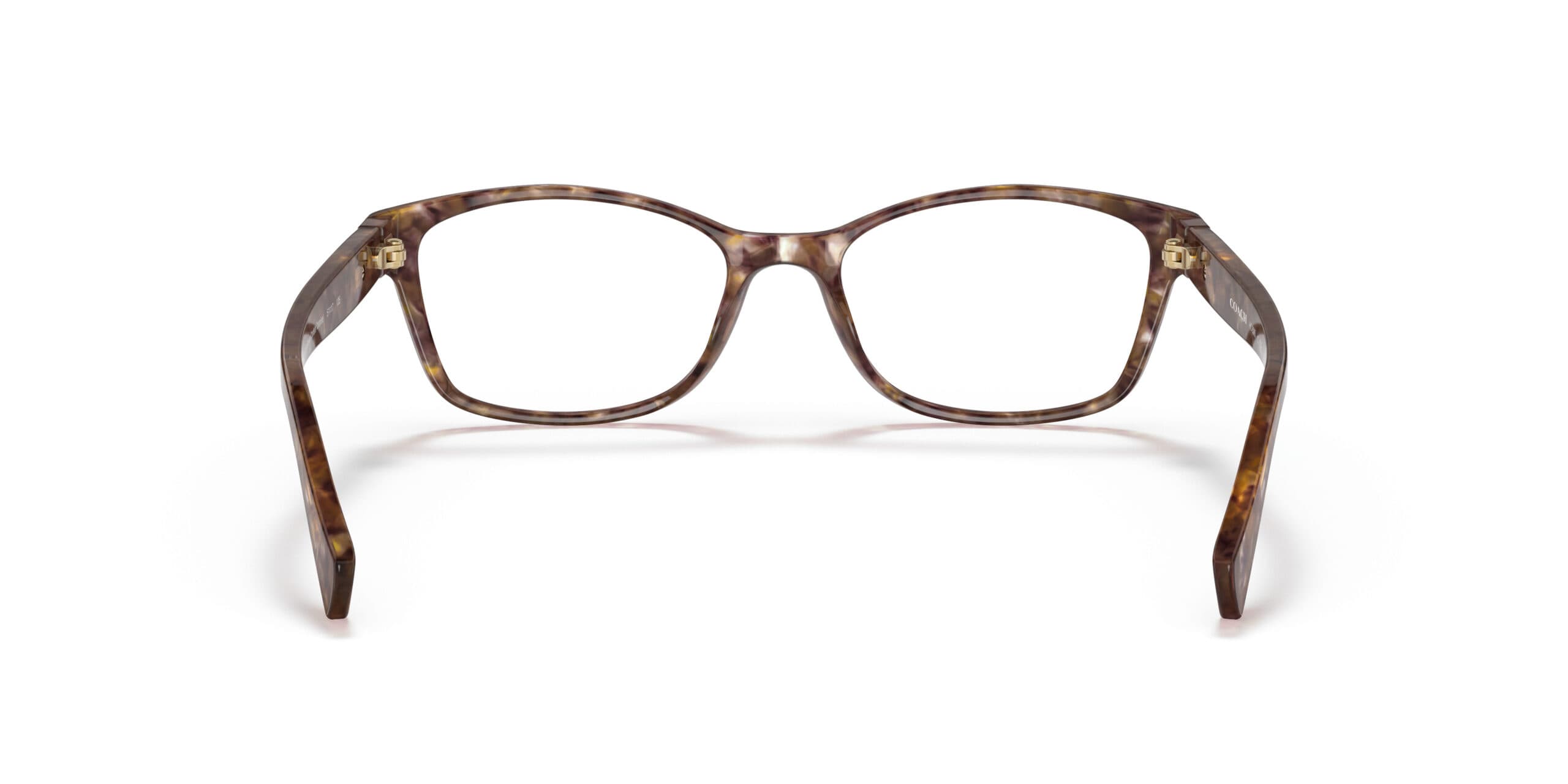 Coach HC6065 5287 Eyeglasses Confetti Light Brown 51mm Unisex 3
