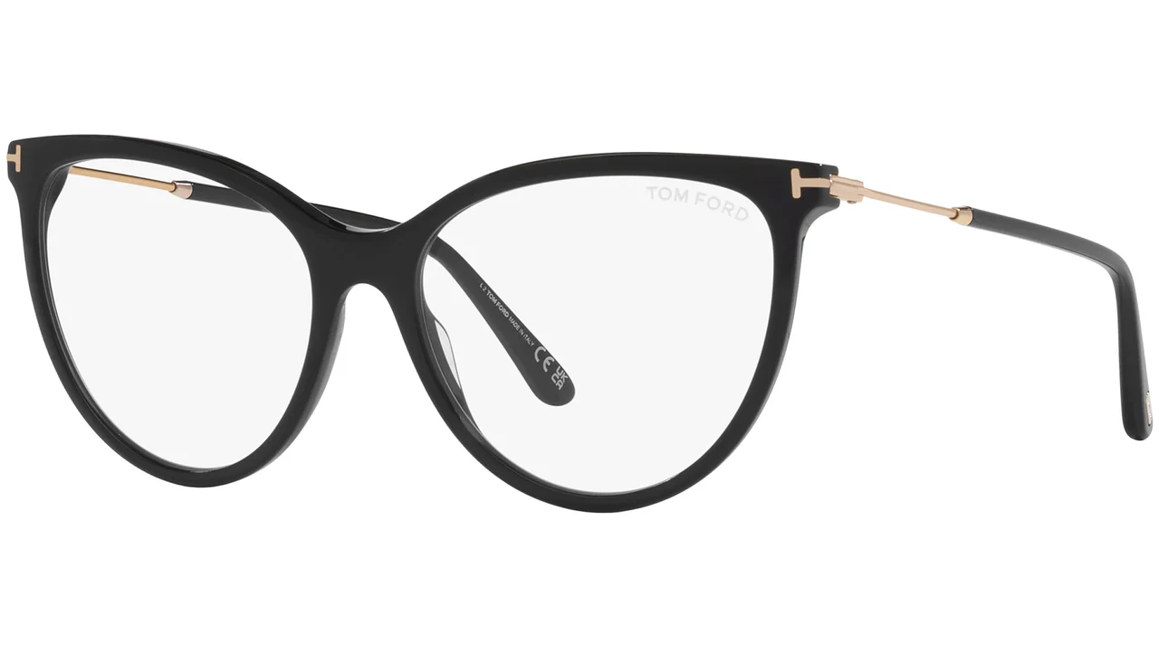 Tom Ford FT5994B 001 Eyeglasses Shiny Black 56mm Women 3