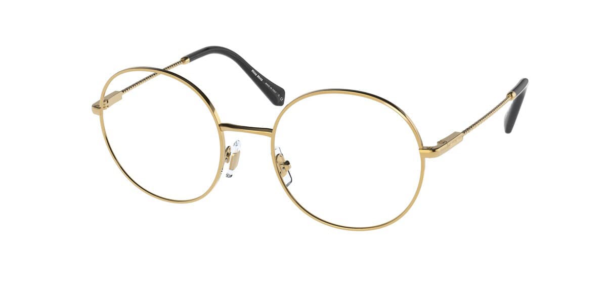 Miu Miu VMU53T 5AK-1O1 MU53TV Eyeglasses Gold 51mm Women