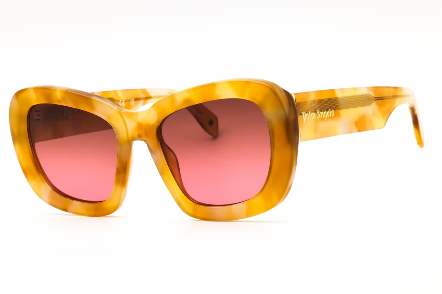 Palm Angels MOON Sunglasses White Havana 54mm Women