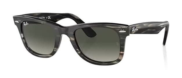 Ray-Ban RB2140F 136071 Sunglasses Striped Grey 52mm Men
