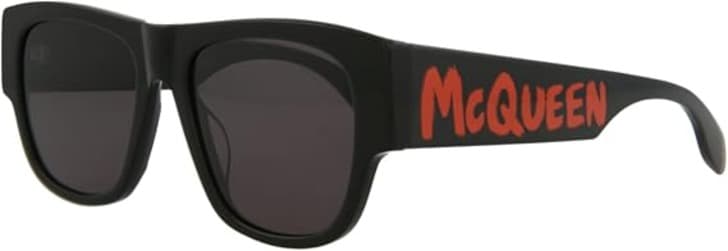 Alexander McQueen AM0328S 002 Sunglasses Black 54mm Women