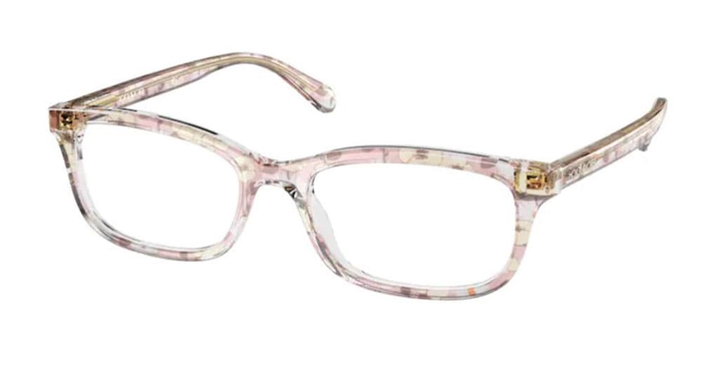 Coach 0HC6174F 5695 Eyeglasses Transparent Pink Floral Print 54mm Women