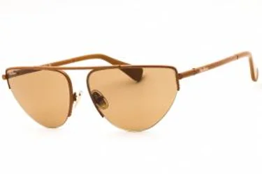 Max Mara MM0122 45E Sunglasses Shiny Light Brown 58mm