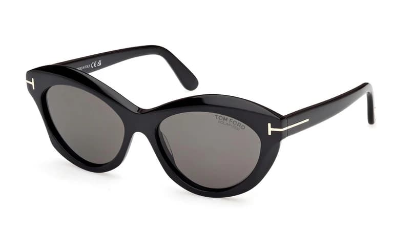 Tom Ford FT1111 01D Sunglasses Shiny Black 55mm Women
