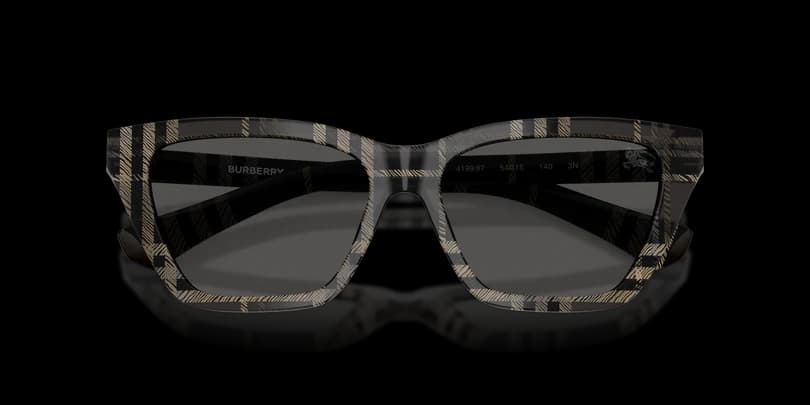 Burberry 0BE4468 419987 Sunglasses Grey Check 54mm Women 5