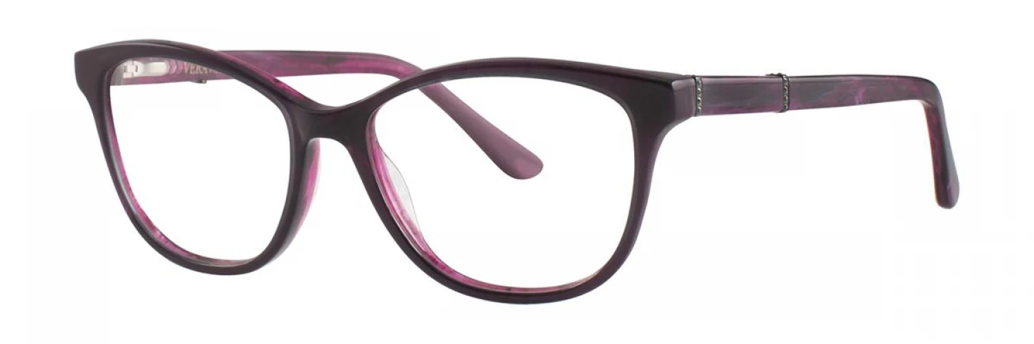 Vera Wang Zaara Eyeglasses Eggplant 50mm Women
