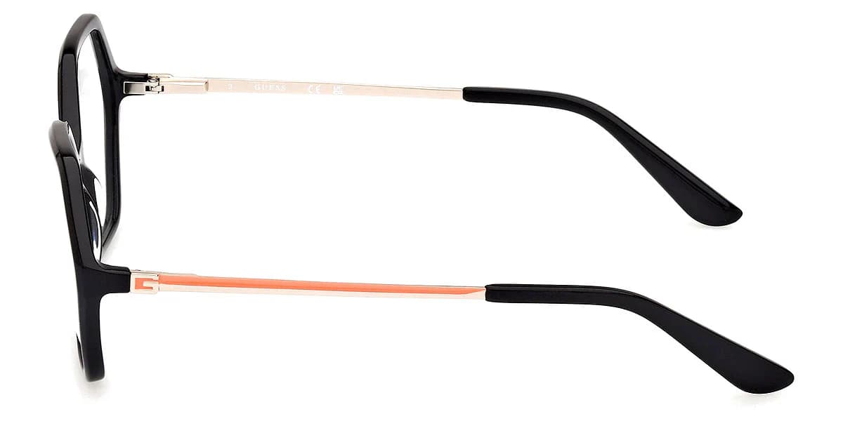 Guess GU50149 001 Eyeglasses Shiny Black 54mm Women 3