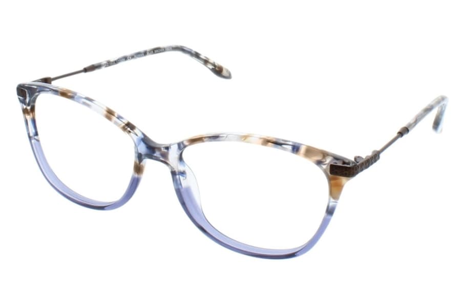 BCBGMAXAZRIA Rowan Eyeglasses Blue Brown Fade 54mm Women