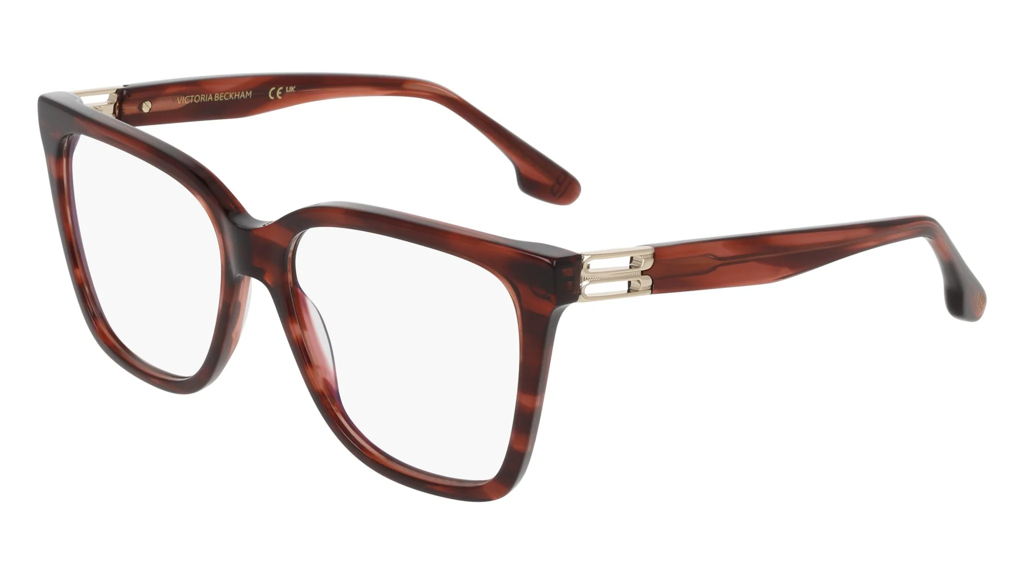 Victoria Beckham VB2680 618 Eyeglasses Striped Red 53mm Women
