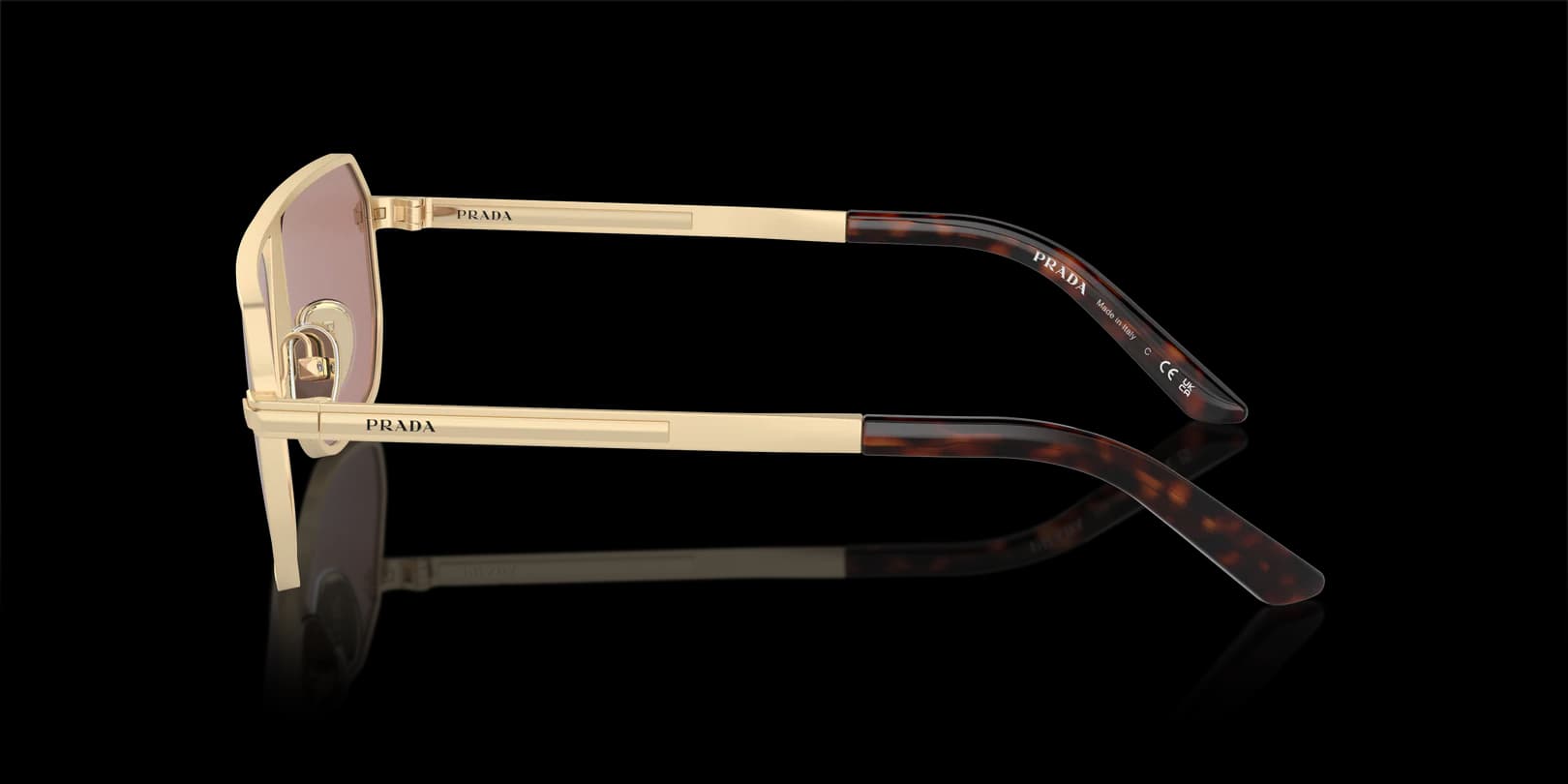 Prada 0PR A53S VAF10D Sunglasses Pale Gold 59mm 3