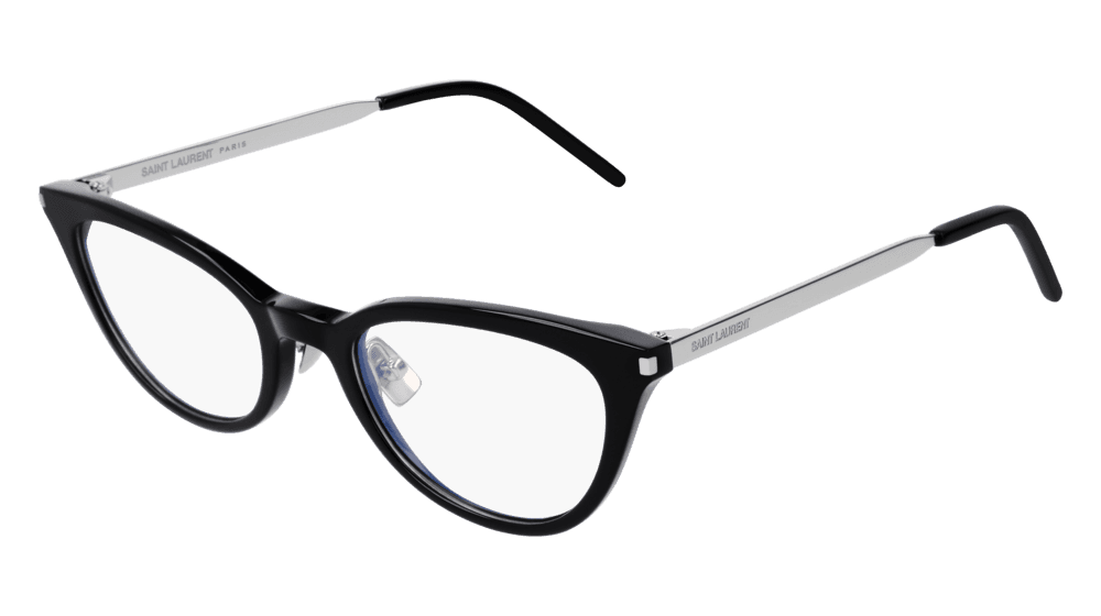 Saint Laurent SL264 002 Eyeglasses Black/silver 49mm Women