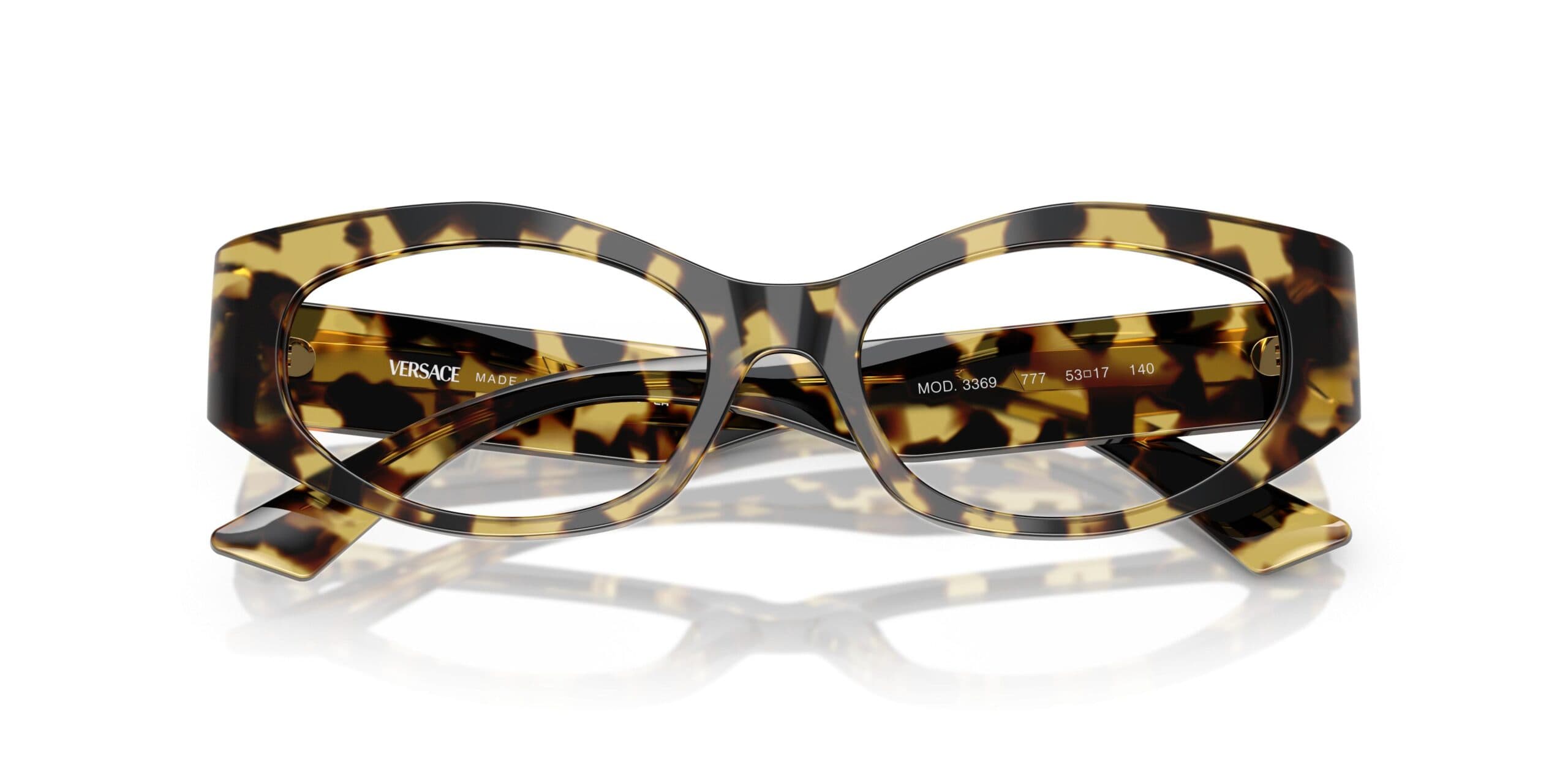 Versace 0VE3369 777 Eyeglasses Vintage Tortoise 51mm Women 5
