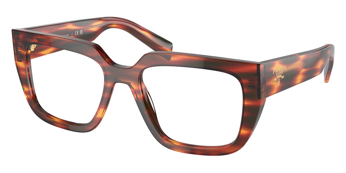 Prada VPRA03 13O1O1 Eyeglasses Brown 50mm Women