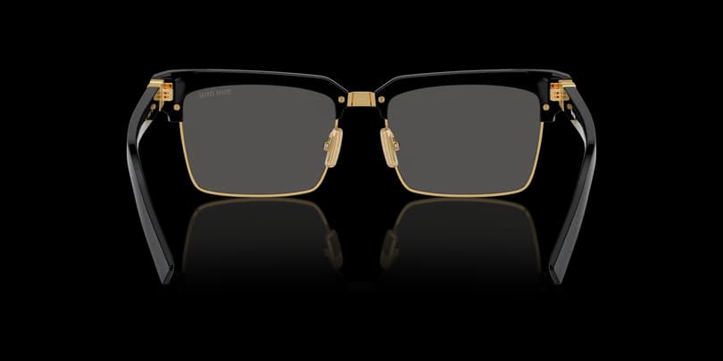 Miu Miu MU 10ZS 1AB5S0 Sunglasses Black 54mm Unisex 4