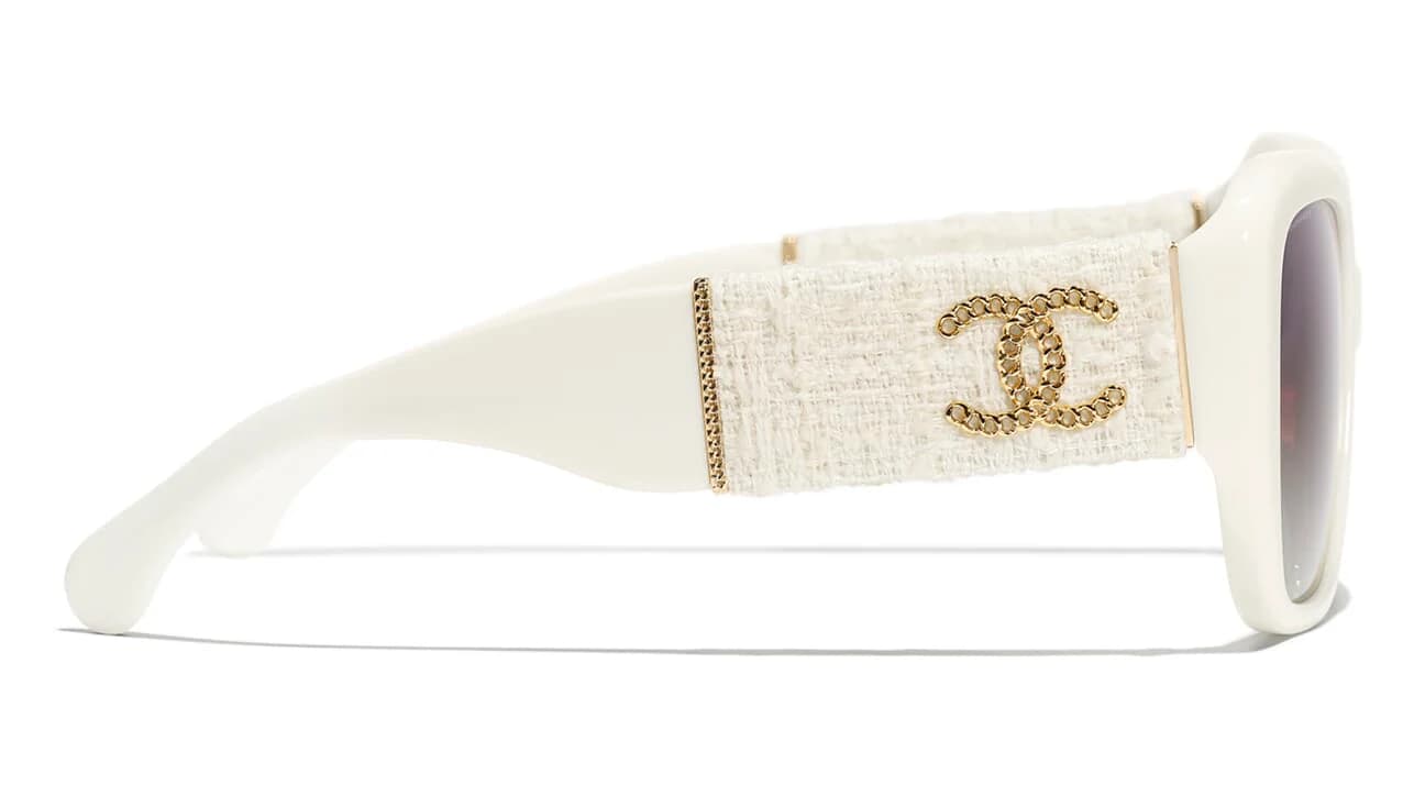Chanel 5512-A c.1255/S6 Sunglasses White 140mm Unisex 3