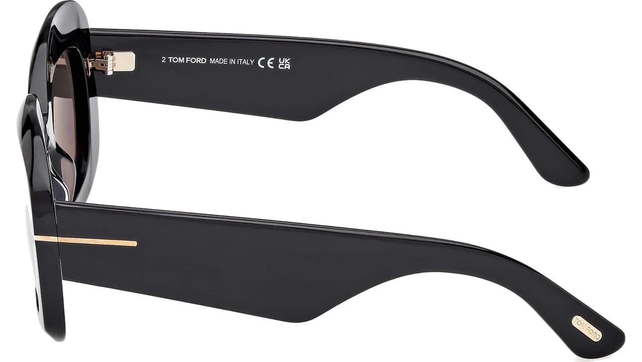 Tom Ford FT1219 01A Sunglasses Shiny Black 53mm Women 4