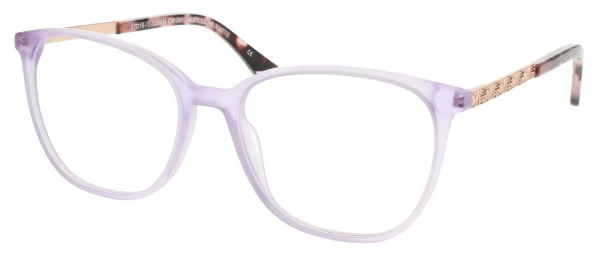Steve Madden Daley Eyeglasses Lilac Matte 52mm Women