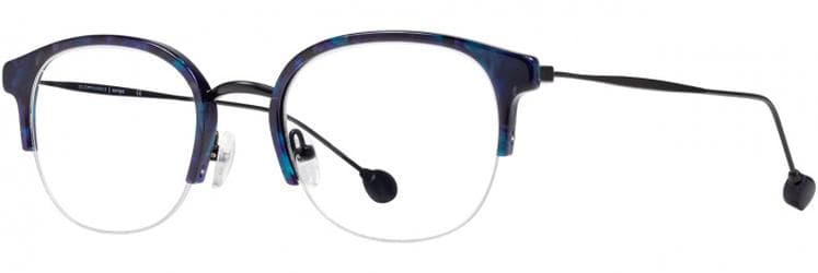 Scott Harris SH-666 C1 Eyeglasses Purple Teal 47mm Women