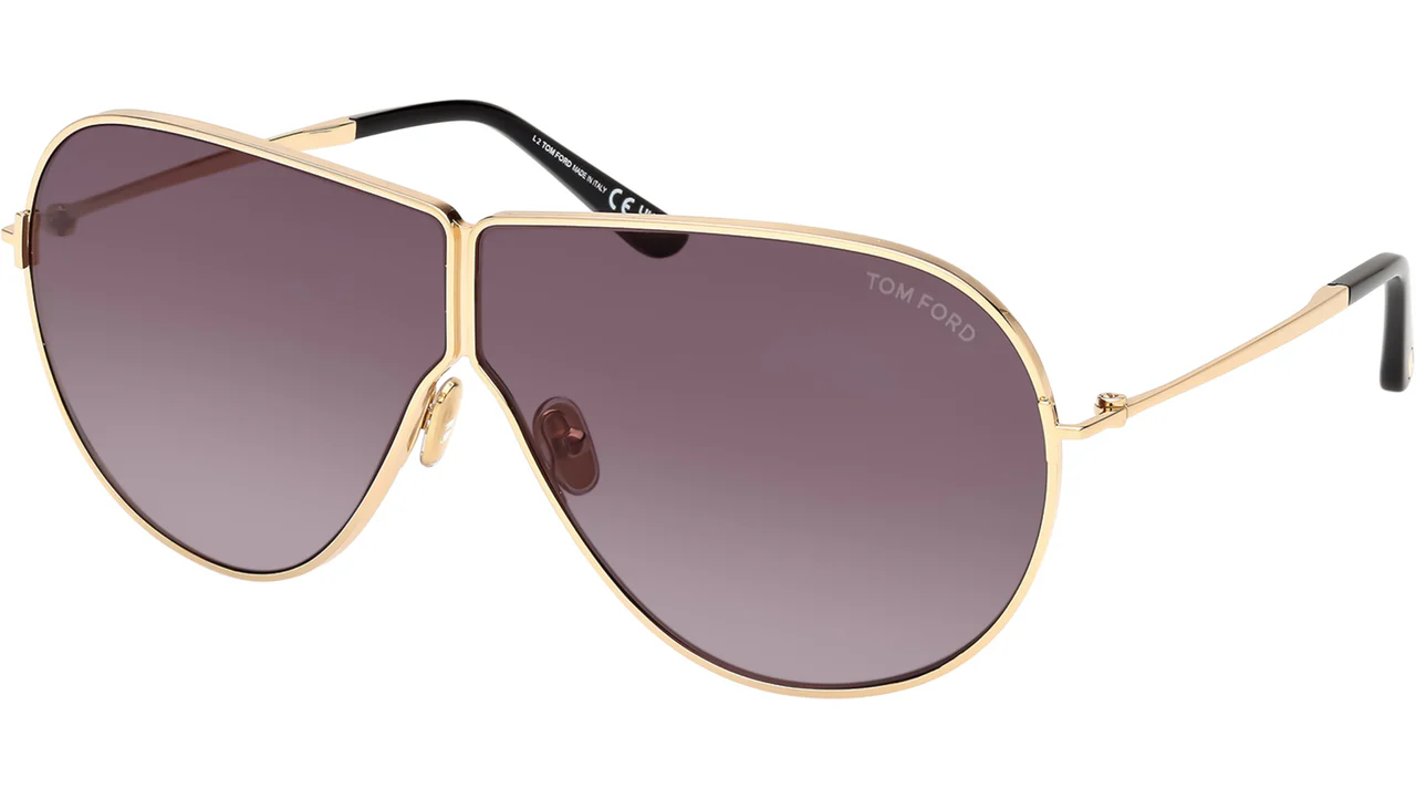 Tom Ford FT1158 30A Sunglasses Shiny Deep Gold 71mm Men