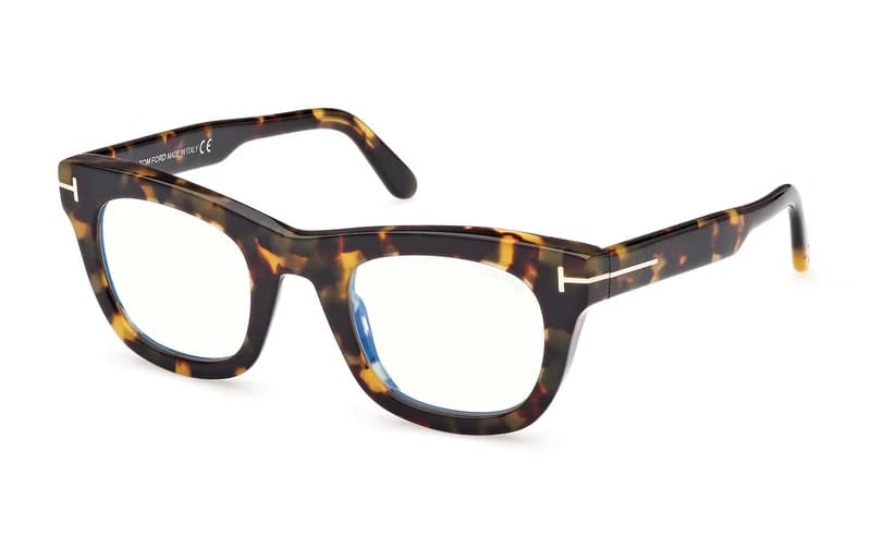 Tom Ford FT5872B 055 Eyeglasses Coloured Havana 48mm Men